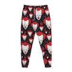 Halloween Scary Clown Pattern Print Jogger Pants