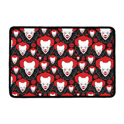 Halloween Scary Clown Pattern Print Kitchen Mat