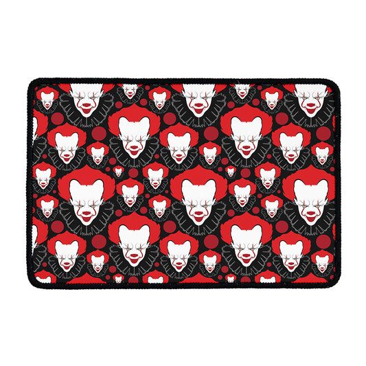 Halloween Scary Clown Pattern Print Kitchen Mat