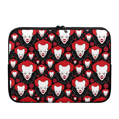 Halloween Scary Clown Pattern Print Laptop Sleeve