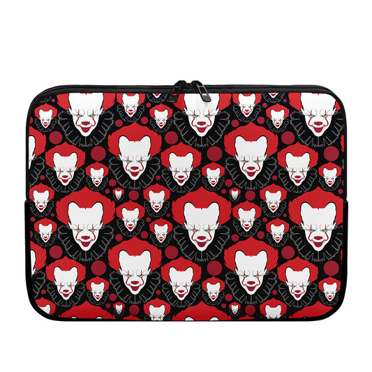 Halloween Scary Clown Pattern Print Laptop Sleeve