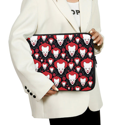 Halloween Scary Clown Pattern Print Laptop Sleeve