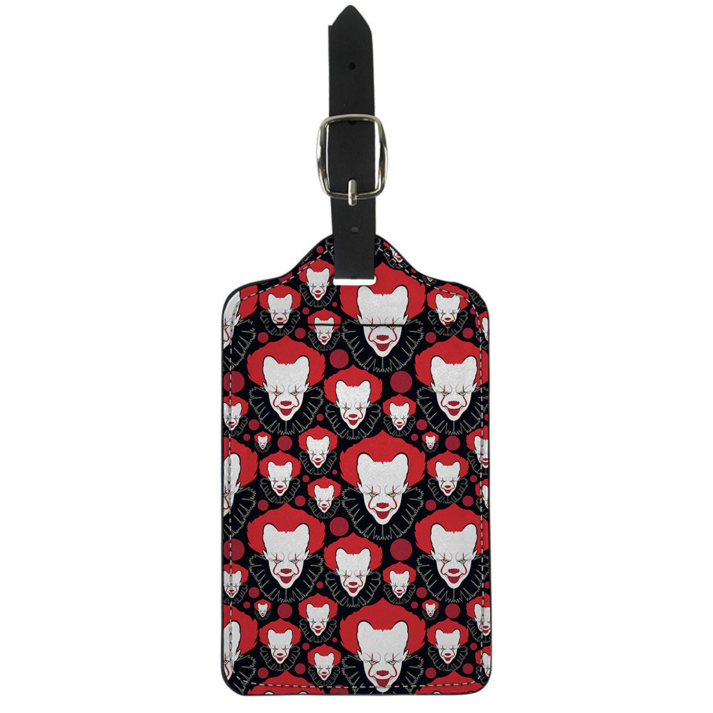 Halloween Scary Clown Pattern Print Luggage Tag