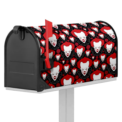 Halloween Scary Clown Pattern Print Mailbox Cover