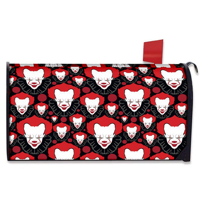 Halloween Scary Clown Pattern Print Mailbox Cover