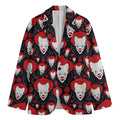 Halloween Scary Clown Pattern Print Men's Blazer