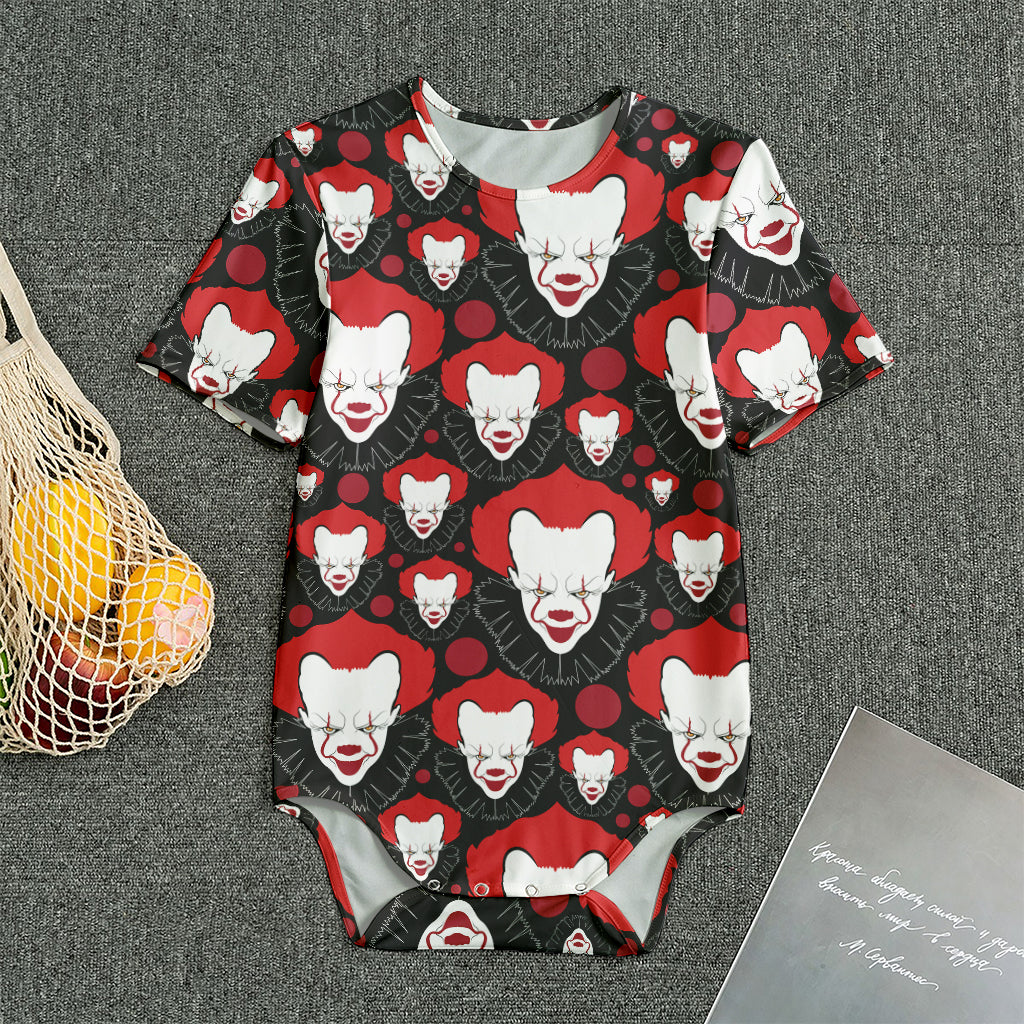 Halloween Scary Clown Pattern Print Men's Bodysuit