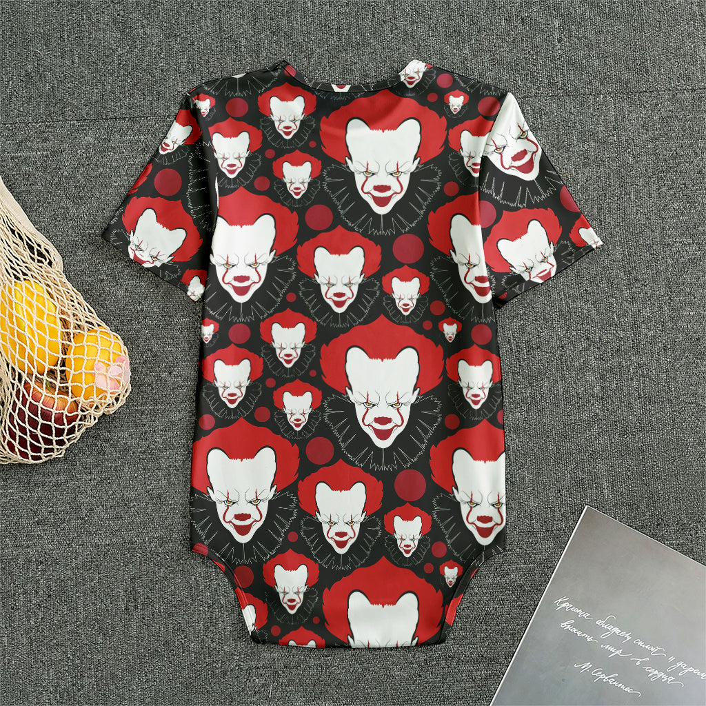 Halloween Scary Clown Pattern Print Men's Bodysuit