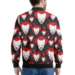 Halloween Scary Clown Pattern Print Men's Bomber Jacket