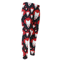 Halloween Scary Clown Pattern Print Men's Compression Pants
