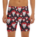 Halloween Scary Clown Pattern Print Men's Long Boxer Briefs