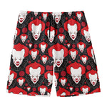 Halloween Scary Clown Pattern Print Men's Swim Trunks