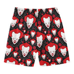 Halloween Scary Clown Pattern Print Men's Swim Trunks