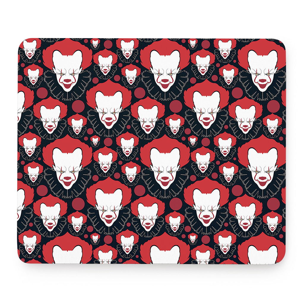 Halloween Scary Clown Pattern Print Mouse Pad