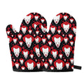 Halloween Scary Clown Pattern Print Oven Mitts