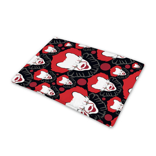 Halloween Scary Clown Pattern Print Pet Cooling Mat Cover