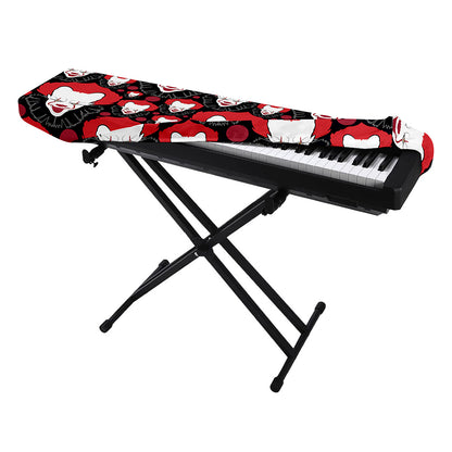 Halloween Scary Clown Pattern Print Piano Keyboard Cover