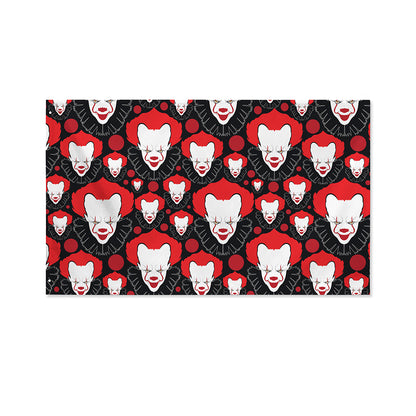 Halloween Scary Clown Pattern Print Polyester Flag