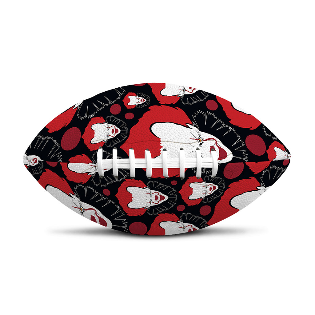 Halloween Scary Clown Pattern Print Rugby Ball