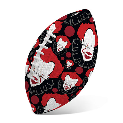 Halloween Scary Clown Pattern Print Rugby Ball
