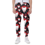 Halloween Scary Clown Pattern Print Scuba Joggers