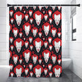 Halloween Scary Clown Pattern Print Shower Curtain