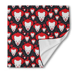 Halloween Scary Clown Pattern Print Silk Bandana