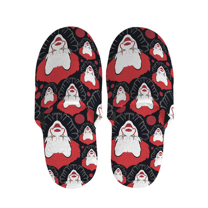 Halloween Scary Clown Pattern Print Slippers