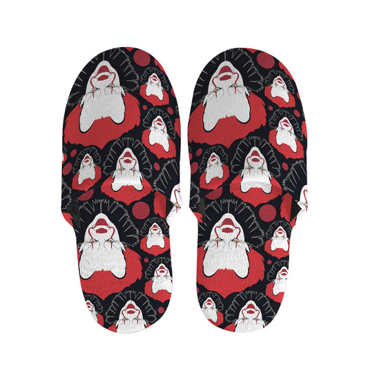 Halloween Scary Clown Pattern Print Slippers