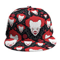 Halloween Scary Clown Pattern Print Snapback Cap