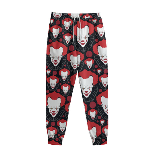 Halloween Scary Clown Pattern Print Sweatpants