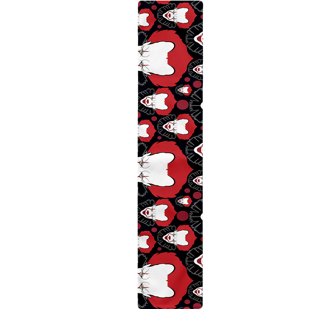 Halloween Scary Clown Pattern Print Table Runner
