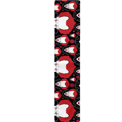 Halloween Scary Clown Pattern Print Table Runner