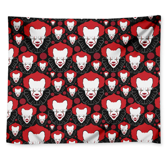 Halloween Scary Clown Pattern Print Tapestry