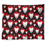 Halloween Scary Clown Pattern Print Tapestry
