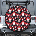 Halloween Scary Clown Pattern Print Tire Cover With Camera Hole
