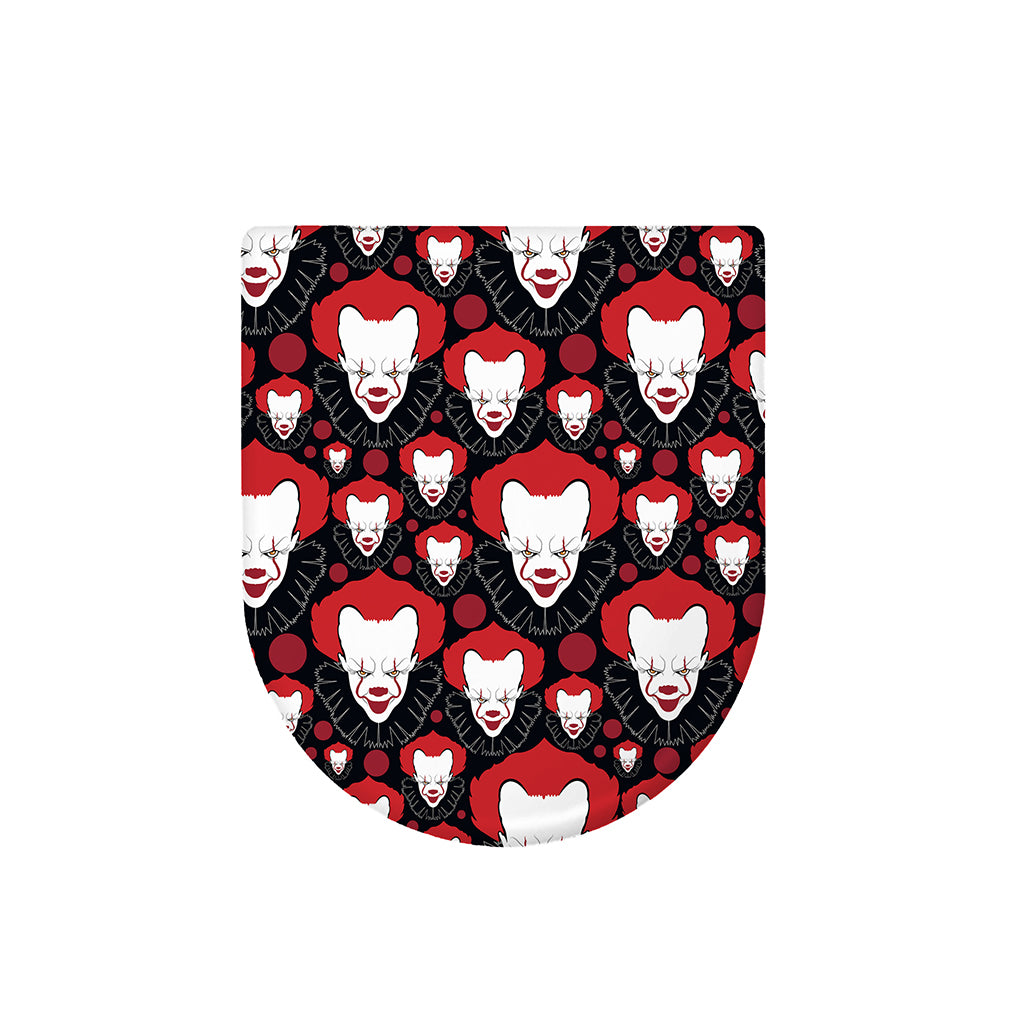 Halloween Scary Clown Pattern Print Toilet Lid Cover