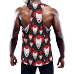 Halloween Scary Clown Pattern Print Training Tank Top