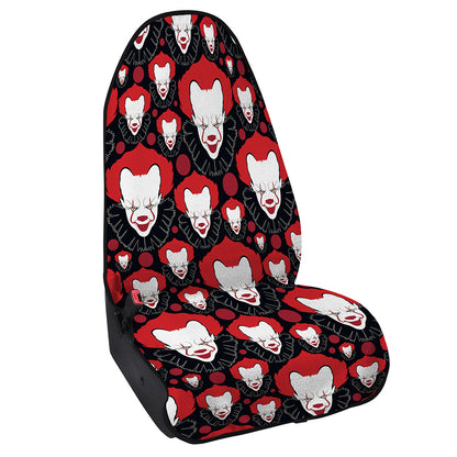 Halloween Scary Clown Pattern Print Waterproof Car Seat Cover