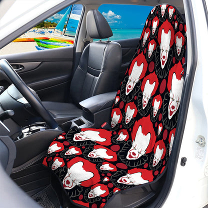 Halloween Scary Clown Pattern Print Waterproof Car Seat Cover