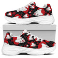 Halloween Scary Clown Pattern Print White Chunky Shoes