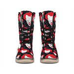 Halloween Scary Clown Pattern Print Winter Boots