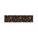 Halloween Skeleton And Pumpkin Print Bed Runner