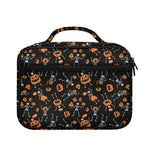 Halloween Skeleton And Pumpkin Print Briefcase Bible Bag