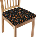 Halloween Skeleton And Pumpkin Print Chair Cushion Cover