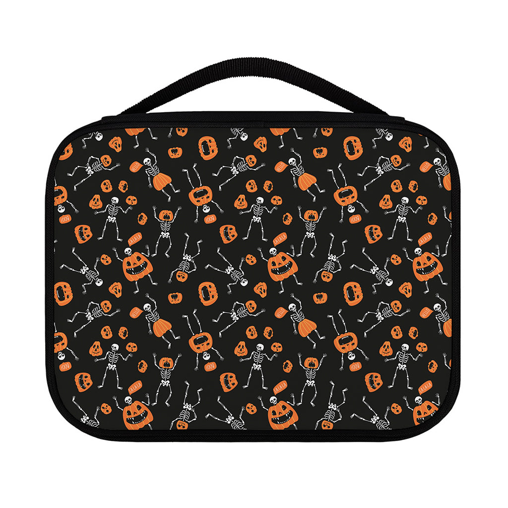 Halloween Skeleton And Pumpkin Print Classic Bible Case