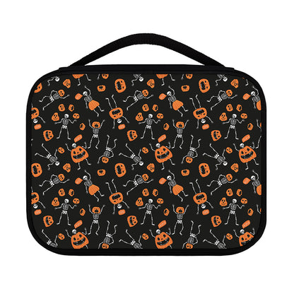 Halloween Skeleton And Pumpkin Print Classic Bible Case