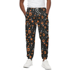 Halloween Skeleton And Pumpkin Print Cotton Pants