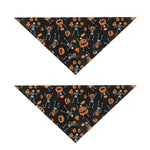 Halloween Skeleton And Pumpkin Print Dog Bandana