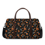 Halloween Skeleton And Pumpkin Print Duffle Bag